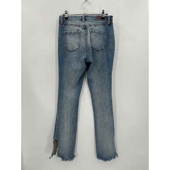Blank NYC The Hoyt High Rise Mini Flare Jeans Size 26 - Picture 4 of 6